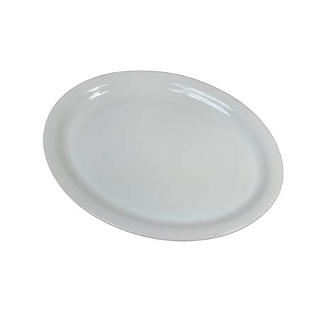 Assiette Ovale Porcelaine Blanche A Viande Prestige Location R Ception