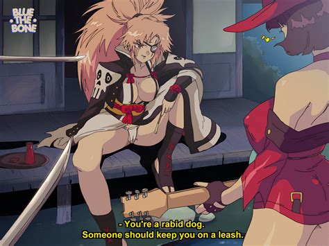 Rule 34 Ass Baiken Black Hair Bluethebone Bob Cut Breasts Brown Hair