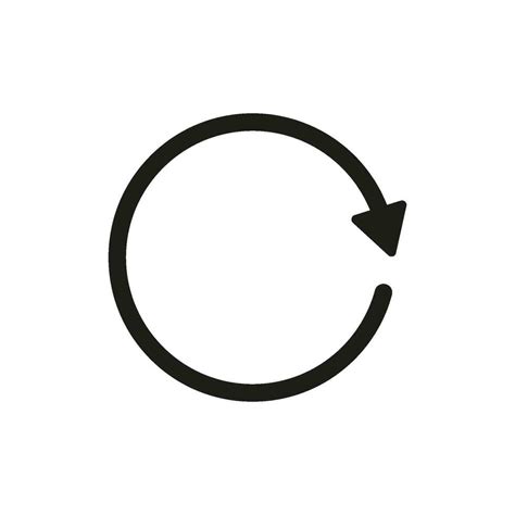 Circle arrow vector icon. Recycling icon. Circular vector arrow ...