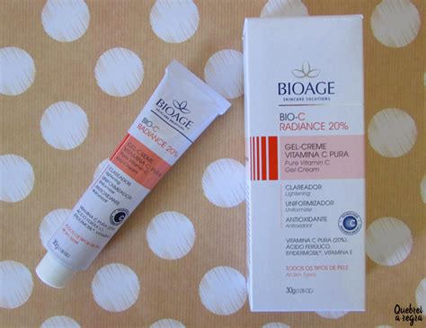 Bio C Radiance O Gel Creme Vitamina C Pura Da Bioage Quebrei