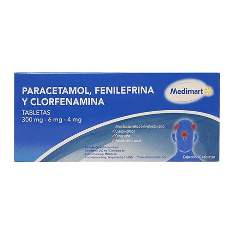 Paracetamol Fenilefrina Y Clorfenamina Medi Mart Mg Mg Mg