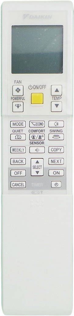 Daikin Ac Remote Symbols