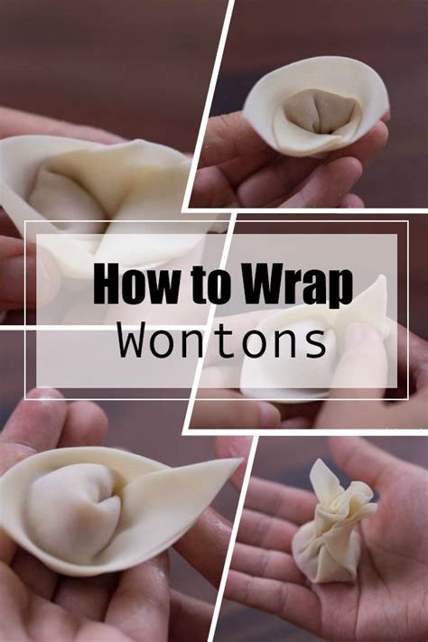 How To Wrap Wontons China Sichuan Food Wonton Wrapper Recipes Wonton