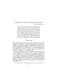 Las Reformas Al Art Culo Tercero Constitucional Las Reformas Al