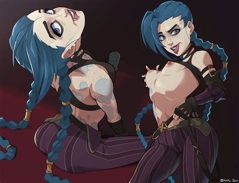 Rule 34 2girls Arcane Arcane League Of Legends Arcane Jinx Arm Tattoo Ass Asymmetrical Bangs