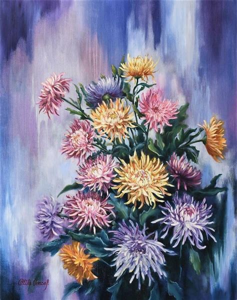 Chrysanthemum Oil Painting