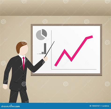 Businessman And Graphs Stock Vector Illustration Of Meeting 18443167