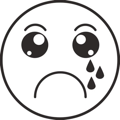 哭泣表情符号 Crying Face Emoticon素材 Canva可画