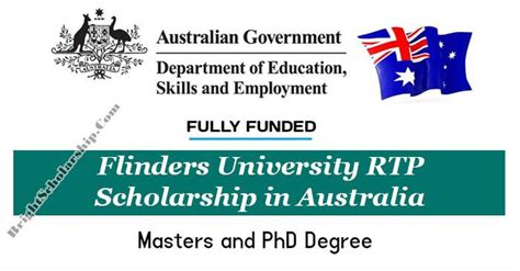 Flinders University Rtp Scholarship In Australia Fully Funded