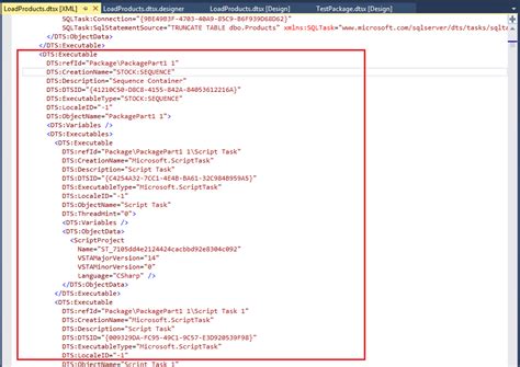 Dinesh S Blog Being Compiled What Is SSIS Dtsx Designer File