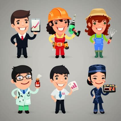 different signs of professions - Clip Art Library