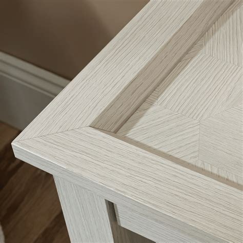 Sauder Larkin Ledge Engineered Wood Desk In Glacier Oak Finish