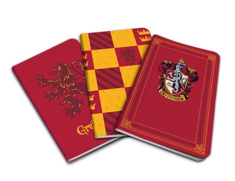 Harry Potter Gryffindor Pocket Notebook Collection Set Of By