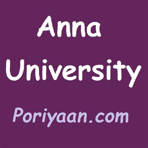 Poriyaan Anna University Aplicaciones En Google Play