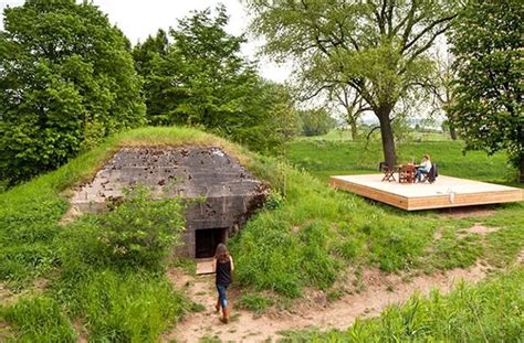 Conversion Design Idea Transforming Military Bunker into Small Country Home