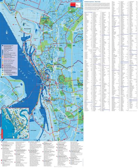 Bremerhaven tourist map - Ontheworldmap.com