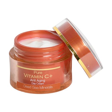 Pure Vitamin C Anti Aging Day Cream Dead Sea Minerals Spa Cosmetics