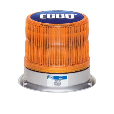 ECCO 7960A Heavy Duty LED Flashing Beacon Amber Alna Commodities Pty