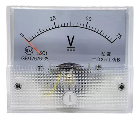 Voltímetro Analógico Dc 75v Classe 2 5 Mod 85c1