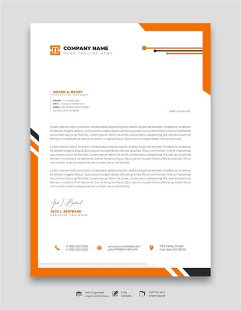 Letterhead Design Psd Format Free - Infoupdate.org