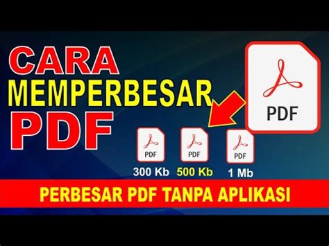 Cara Memperbesar Ukuran PDF Mengubah Ukuran PDF Mejadi Lebih Besar