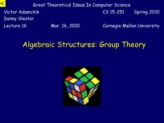 PPT Chapter 4 Algebraic Structures PowerPoint Presentation Free