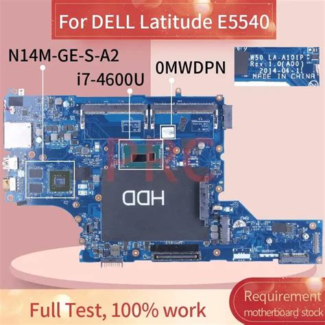 Carte Mère Pour Ordinateur Portable Dell Latitude E5540 I7 4600u