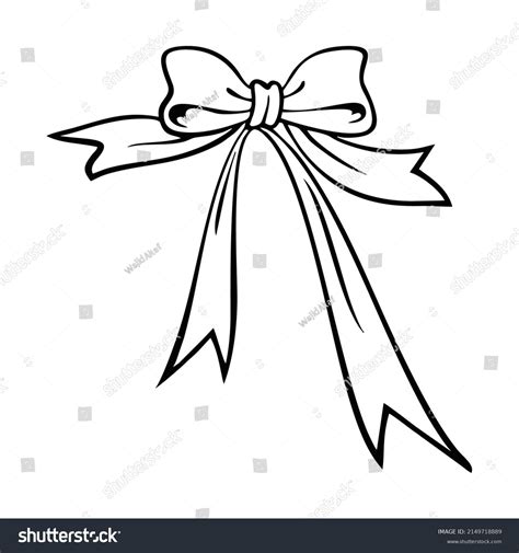 Ribbon Clipart Black White Stock Vector (Royalty Free) 2149718889 ...