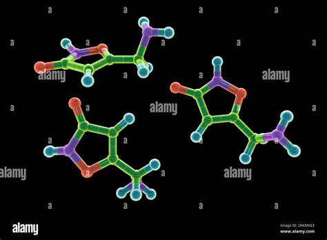 Muscimol molecule, illustration Stock Photo - Alamy