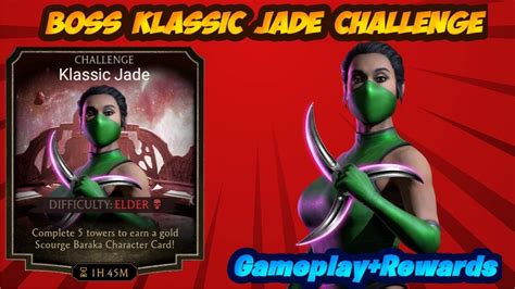 MK Mobile Boss Klassic Jade Challenge Gameplay Rewards Cute Jade