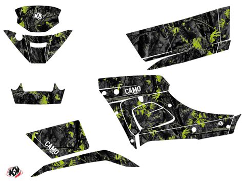 kit déco quad tgb camo noir vert Kutvek