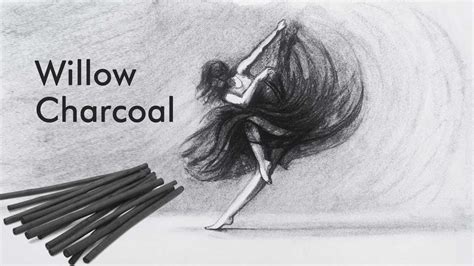 How To Draw With Willow Charcoal Stick Thin Medium Thick Size For