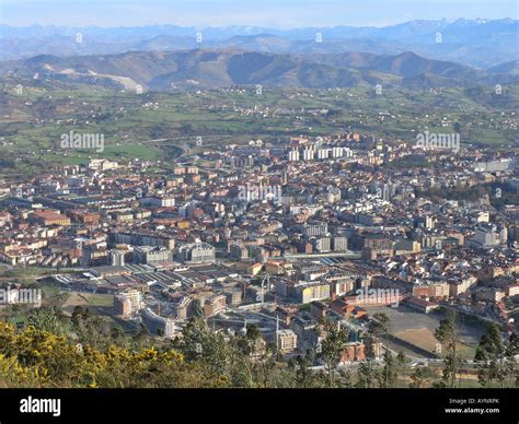 Aerial view of Oviedo in Asturias, Spain Stock Photo - Alamy