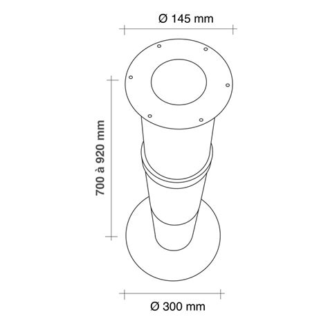 Pied De Snack Rond T L Scopique En Inox Msa France Groupe Sofive