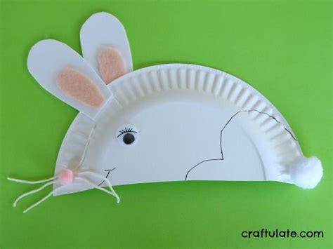 Paper Plate Rabbit Craft - Craftulate