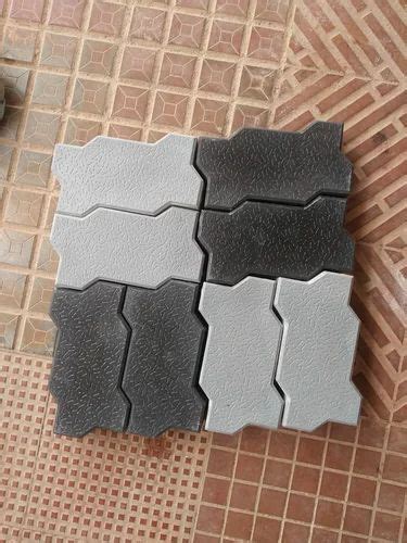 Black Cement Zig Zag Interlocking Tiles At Rs 48 Square Feet Cement