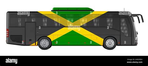 Bus Travel In Jamaica Jamaican Bus Tours Concept 3D Rendering