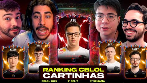 RANKING do CBLOL 2ª SEMANA Cartinhas CBLOL 2º Etapa 2023 YouTube