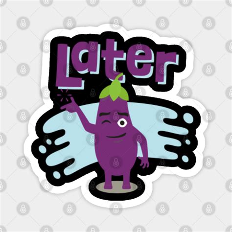 Vegetable Eggplant Emoji Meme - Vegetable Emojis - Magnet | TeePublic