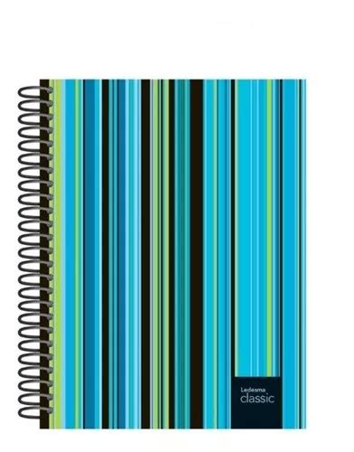 Cuaderno Espiral 16x21 Ledesma Classic 120 Hojas Tapa Dura