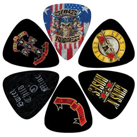 Pack Palhetas Guns N Roses Unidades Instrumentos Acess Rios