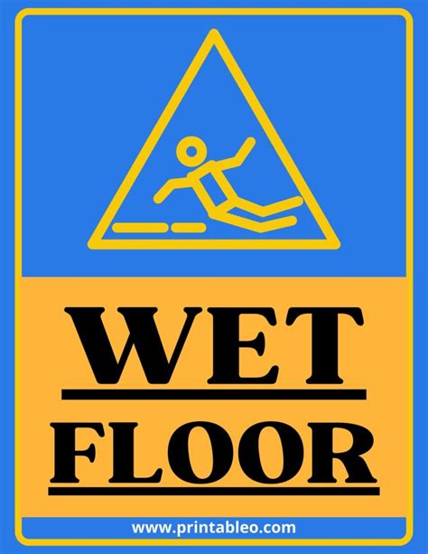 47 Printable Wet Floor Signs Free Download