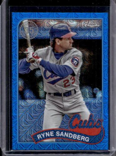 2024 Topps Silver Pack Chrome Ryne Sandberg Blue Mojo Refractor 092