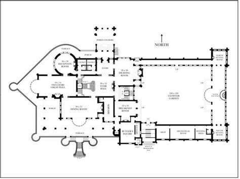 Bren Mansion level 1 | Mansion floor plan, Vintage house plans, Floor plans