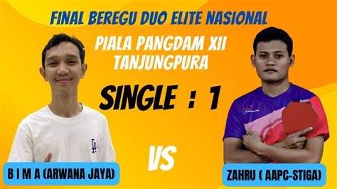 Final Beregu Duo Elite Nasional Piala Pangdam XII TPR Bima Arwana