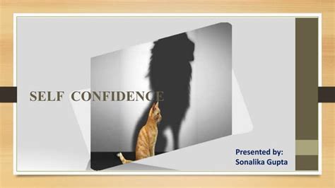 Self Confidence Ppt Ppt