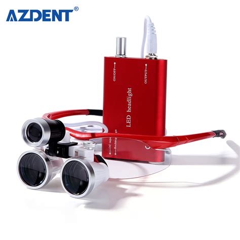 Dental Loupe With Headlight LED Light 3 5X Magnification Binocular