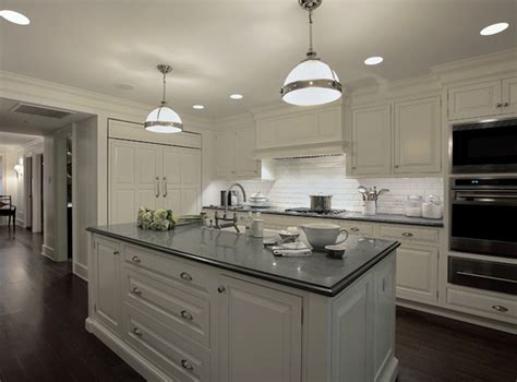 White Kitchen Cabinets With Dark Grey Countertops – Things In The Kitchen