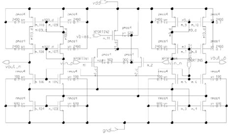 A Fully Differential Folded Cascode Op Amp Download Scientific Diagram