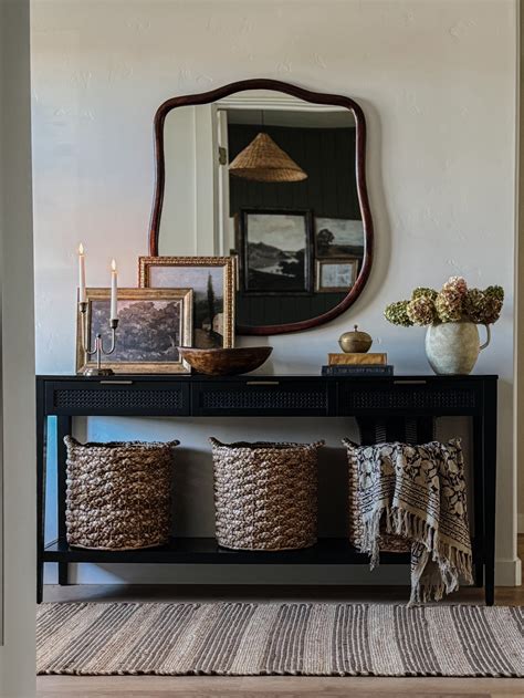 East Bluff Woven Drawer Console Curated On LTK